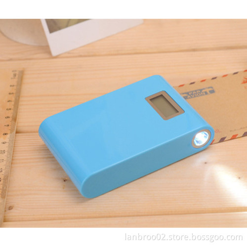 Mobile Power Bank with LCD Display and LED Lighting